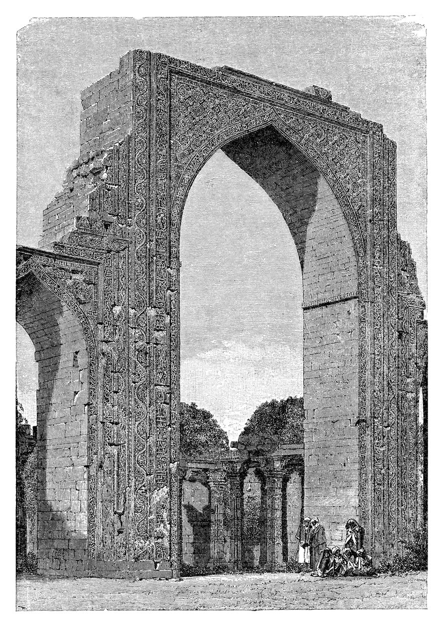 A Kutal mecset, Delhi kerület, India, 1895 alkotó: Unbekannt