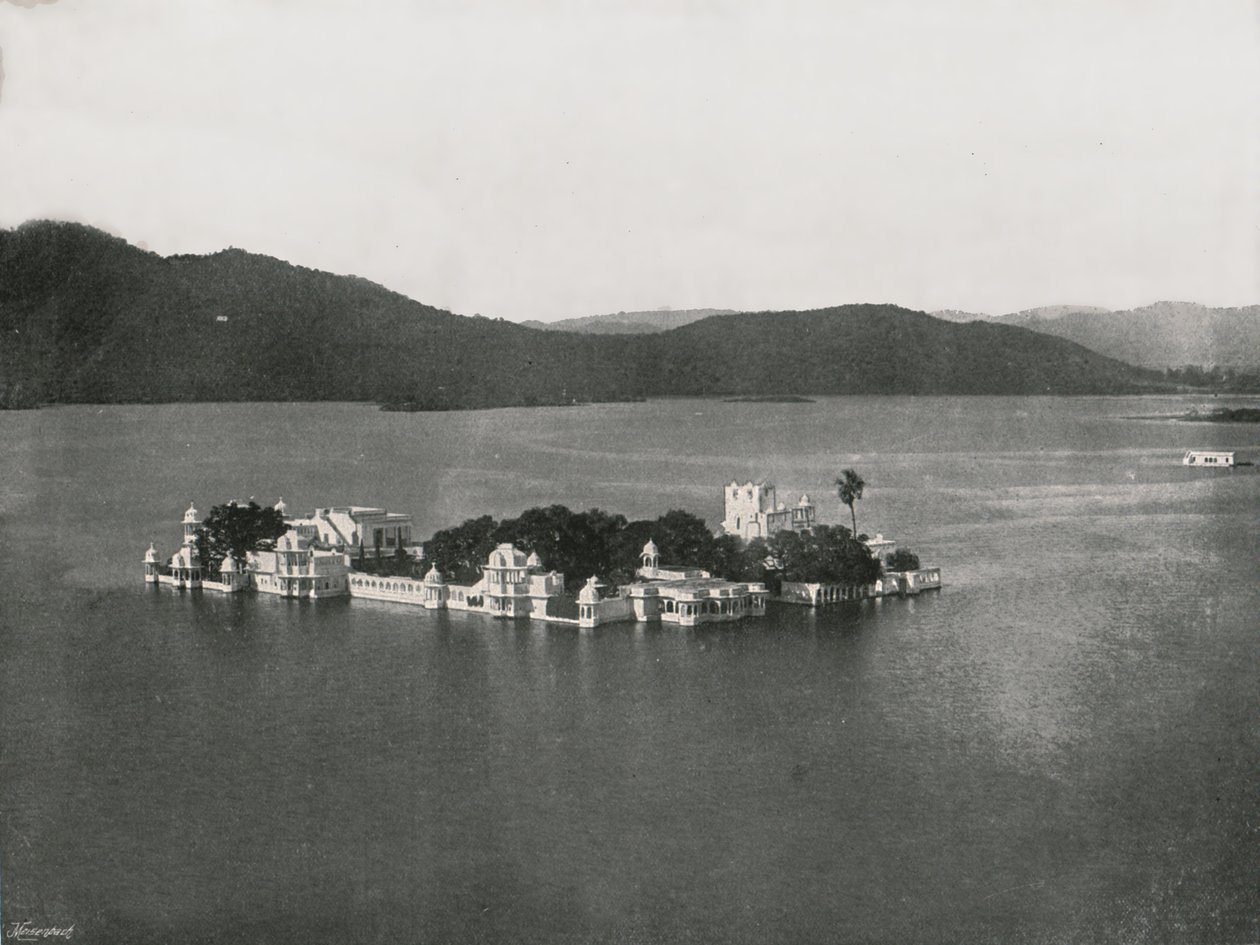A Lake Palace, Udaipur, India, 1895. alkotó: Unbekannt