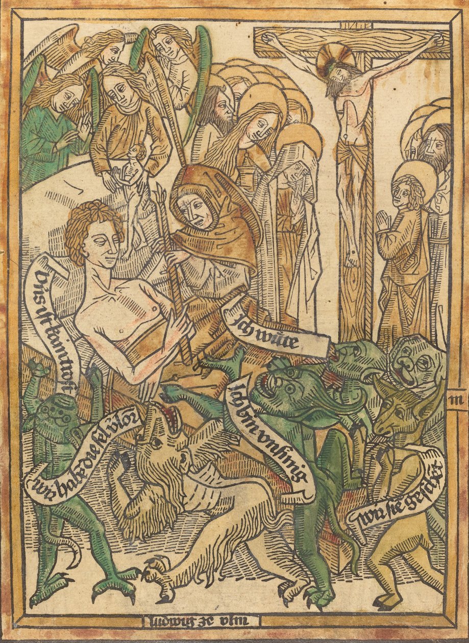 A haldokló utolsó agóniája c. 14701475. alkotó: Unbekannt