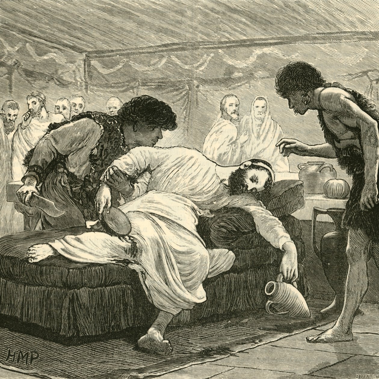 Sertorius utolsó bankettje, 1890. alkotó: Unbekannt