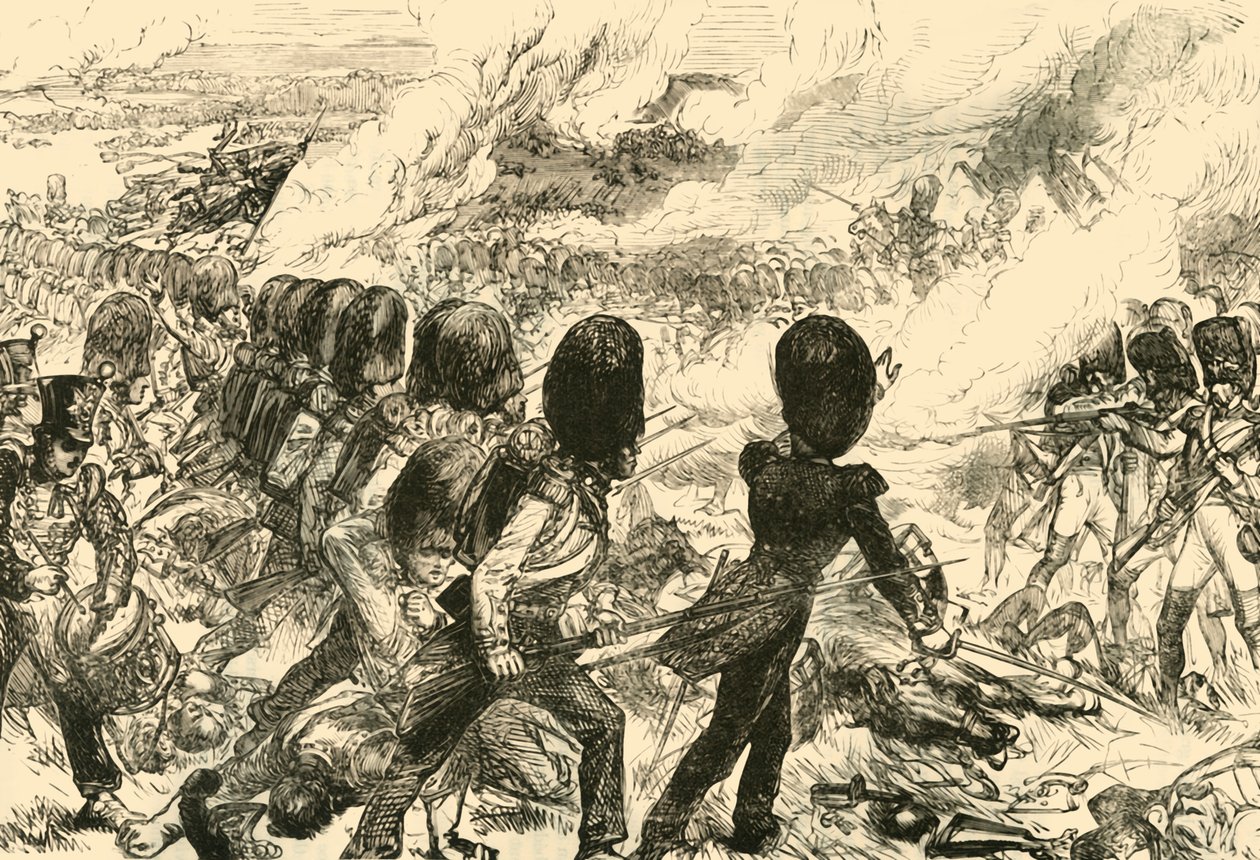 Az utolsó vád Waterlooban, 1815, 1890. alkotó: Unbekannt