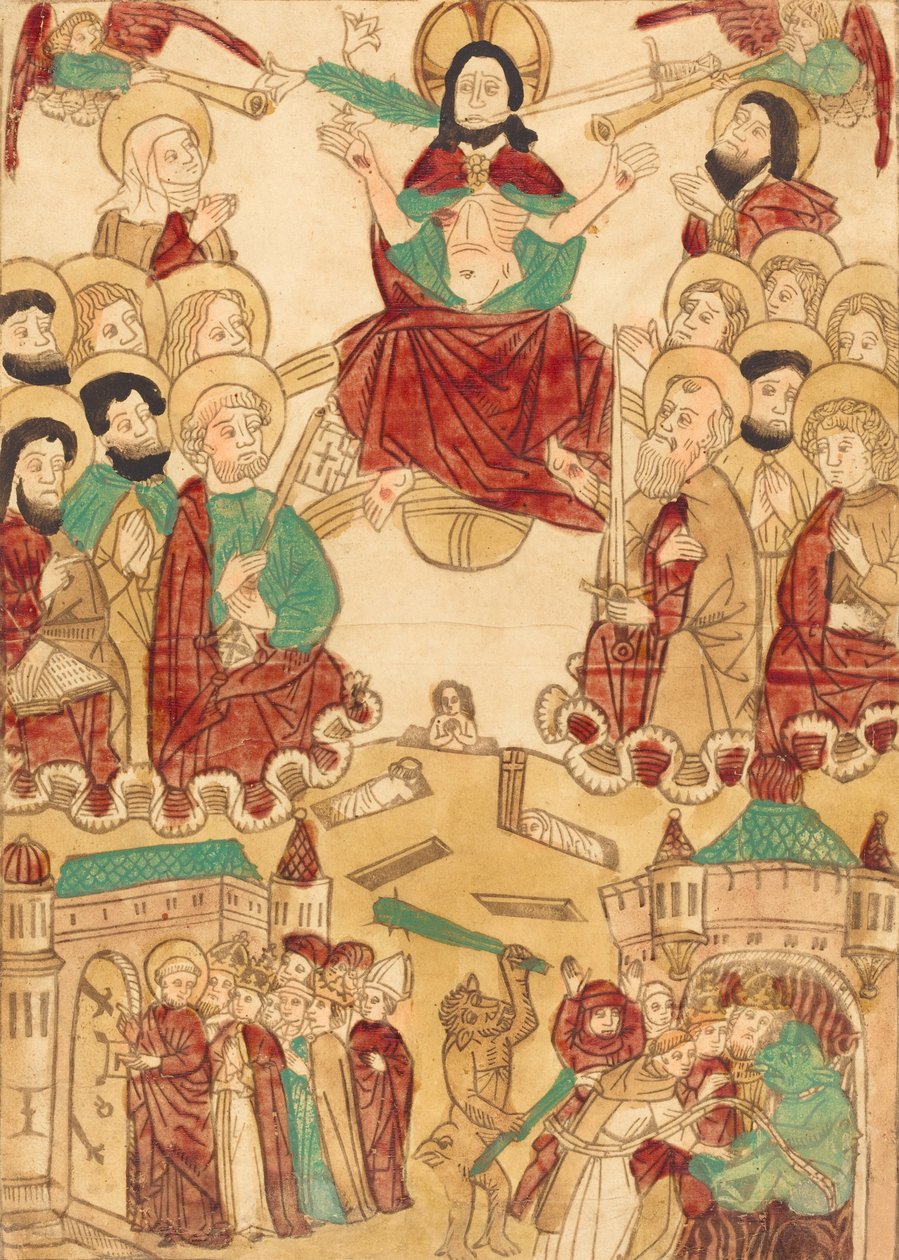 Az utolsó ítélet az apostolokkal, c. 1460. alkotó: Unbekannt