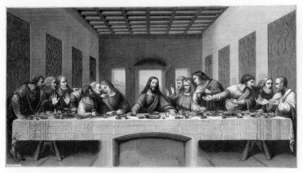 Az utolsó vacsora, 1498-1870 alkotó: Unbekannt