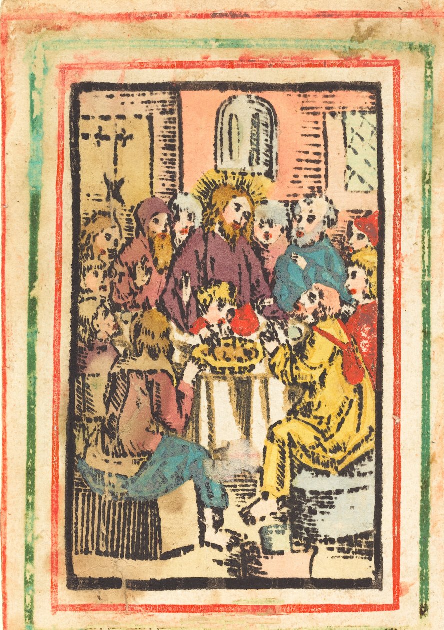 Az utolsó vacsora c. 14801500. alkotó: Unbekannt