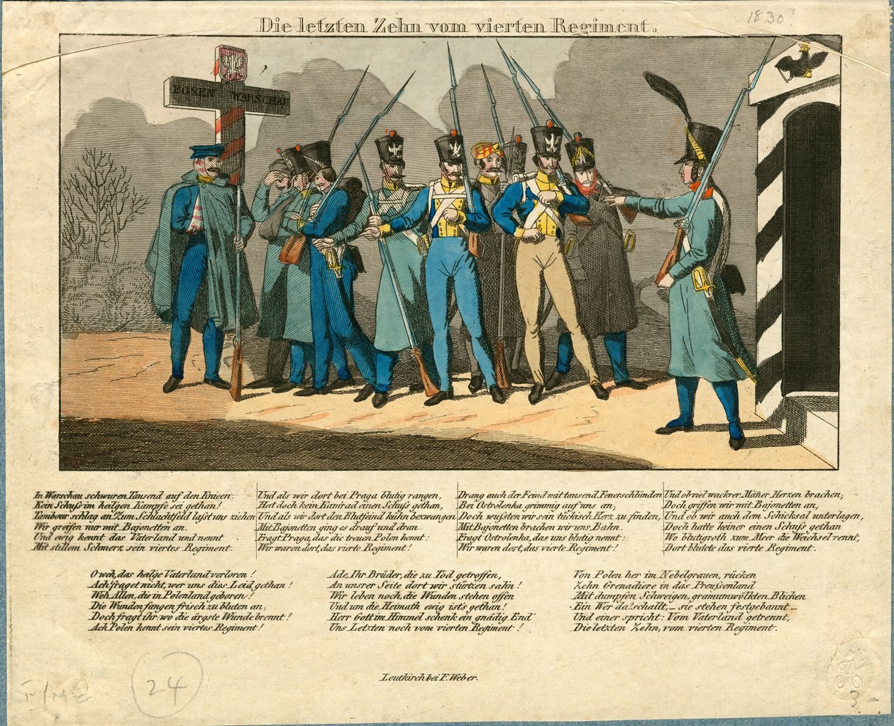 A 4. ezred utolsó tíze, 1831 alkotó: Unbekannt