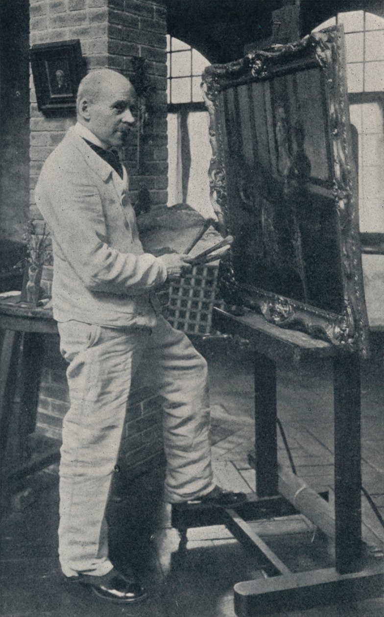 A néhai Gaston La Touche stúdiójában, 1913. alkotó: Unbekannt