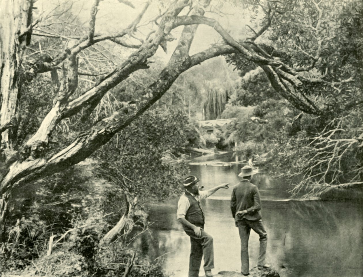 The Launching Place, Upper Yarra, Victoria, 1901. alkotó: Unbekannt