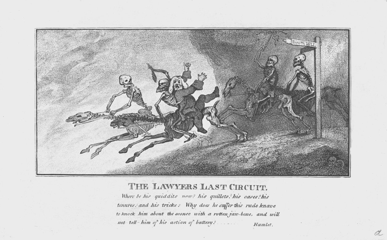 The Lawyers Last Circuit., c1800 alkotó: Unbekannt