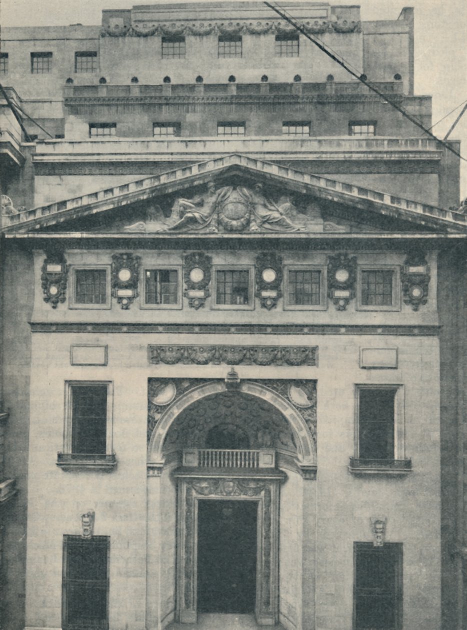 A Lloyds Leadenhall utcai bejárata, 1936 alkotó: Unbekannt