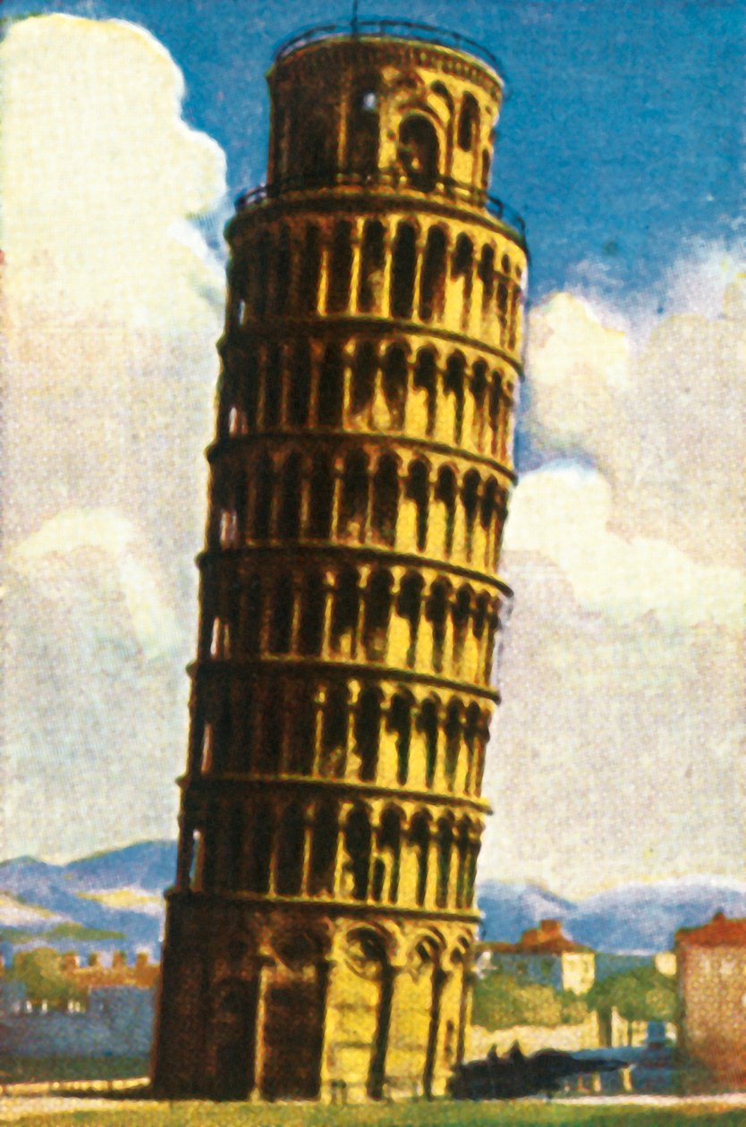 A pisai ferde torony, 1928. alkotó: Unbekannt