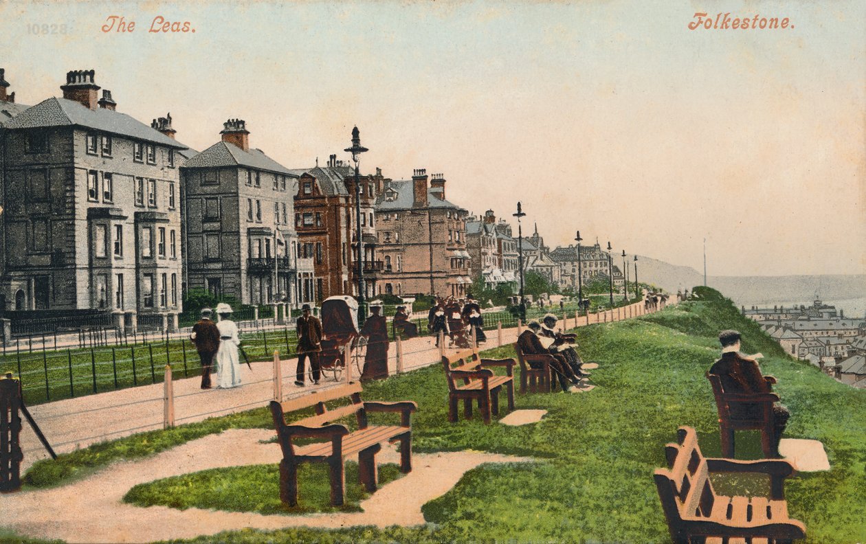 A Leas. Folkestone, 19. század vége – 20. század eleje alkotó: Unbekannt