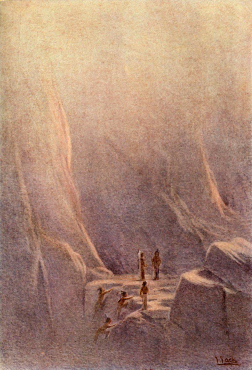 „The Lenape jön a barlangok helyére”, 1914. alkotó: Unbekannt