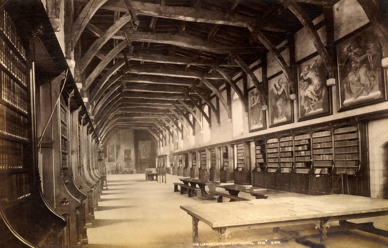 Könyvtár, Durham katedrális, 1893. alkotó: Unbekannt