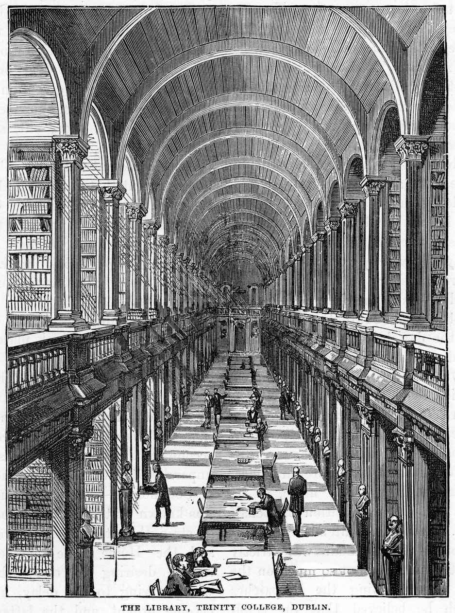 Könyvtár, Trinity College, Dublin, 19. század alkotó: Unbekannt