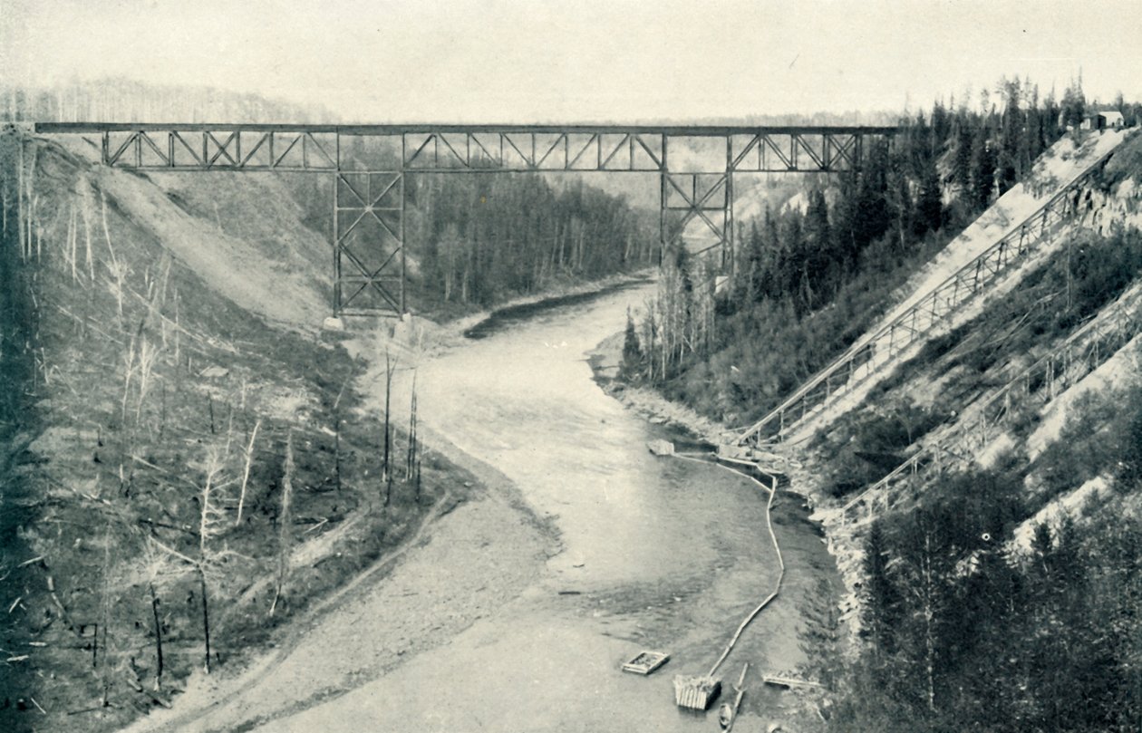 A legmagasztosabb híd a Sziklás-hegységtől keletre, 1922. alkotó: Unbekannt