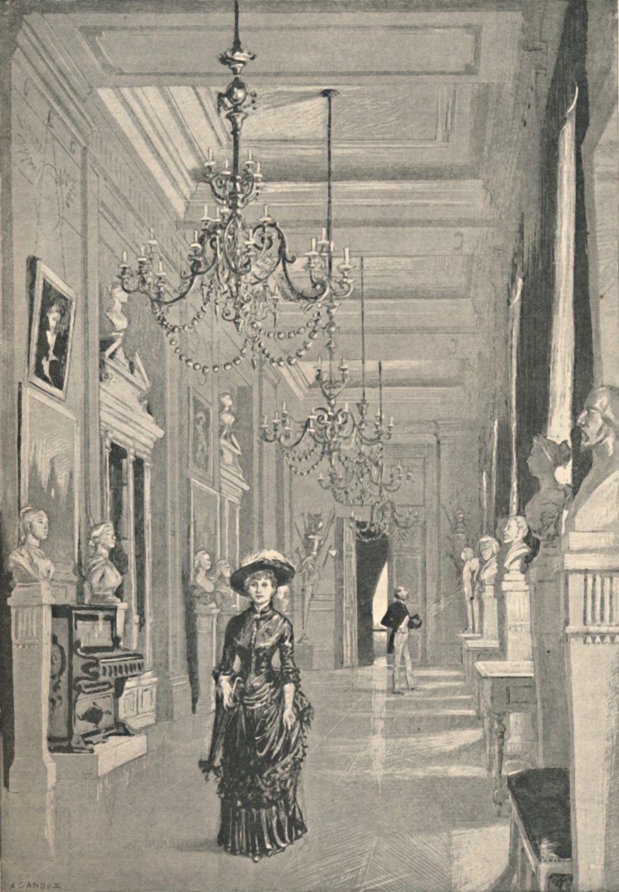 The Long Gallery, Opera Múzeum, 1886 alkotó: Unbekannt