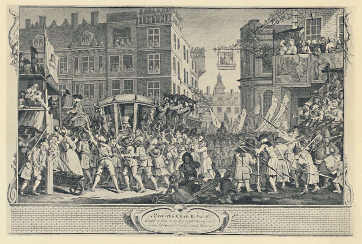 A Lord Mayors Show. Az Ipar és Idleness sorozatból, 1747, 1920 alkotó: Unbekannt