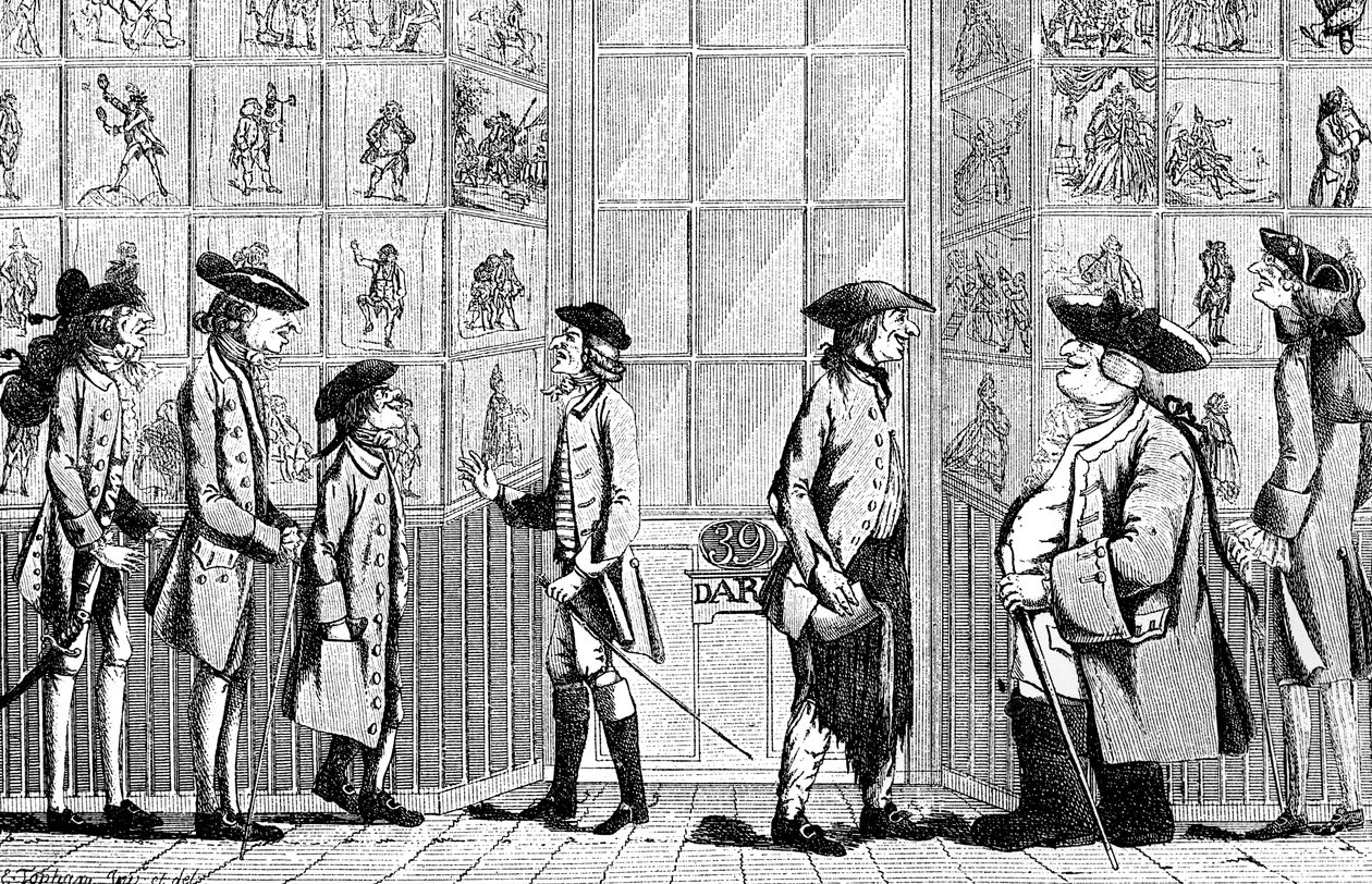 A makaróni nyomda, 1772 alkotó: Unbekannt
