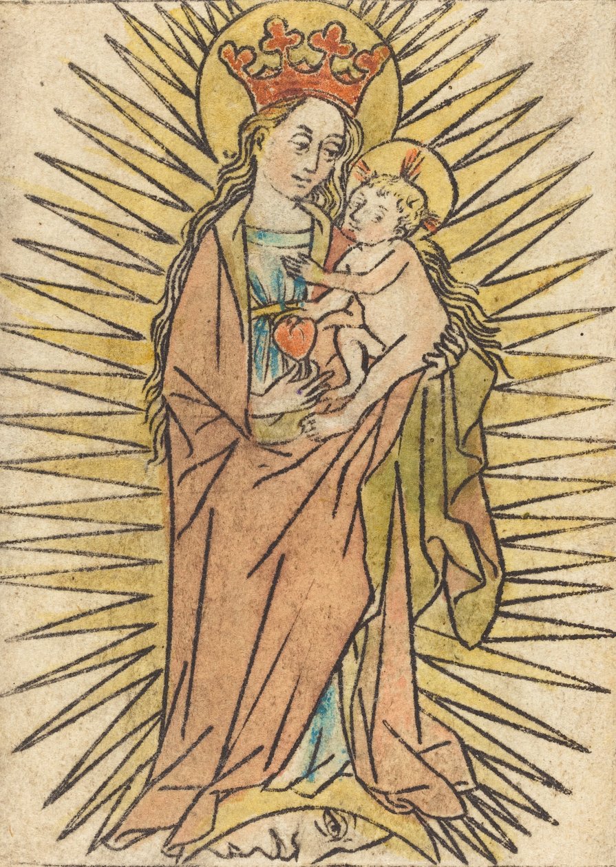A Madonna és a gyermek körtével c. 14401460. alkotó: Unbekannt