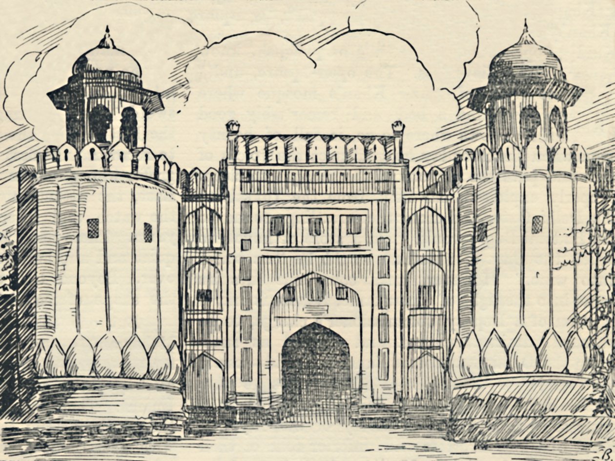 A főkapu – Lahore-erőd, 1936. alkotó: Unbekannt