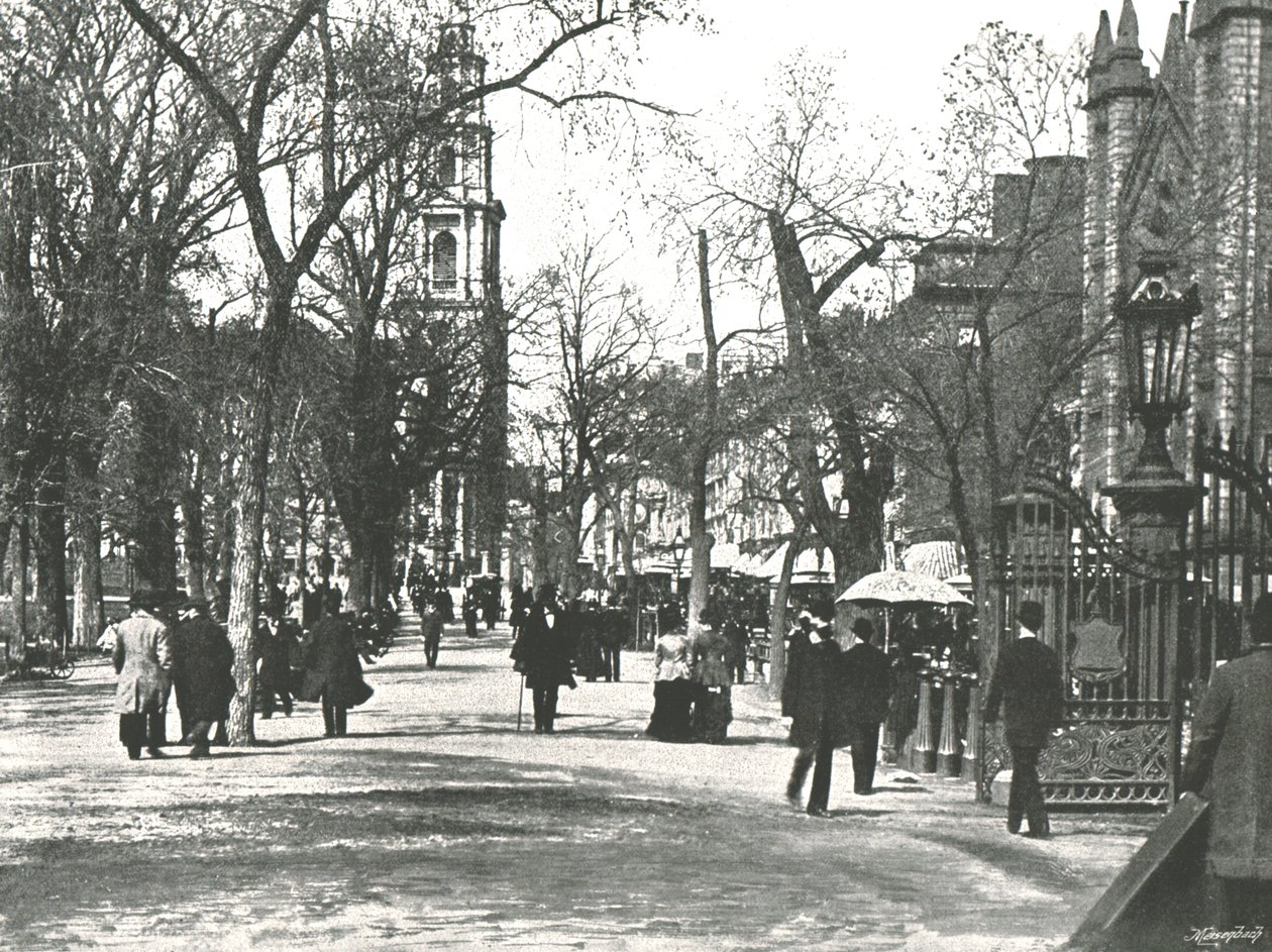 The Mall, Boston, USA, 1895. alkotó: Unbekannt