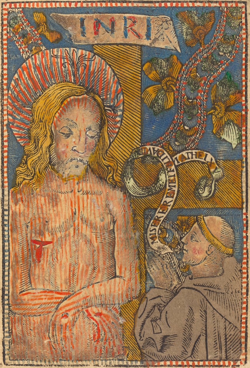 Fájdalmas ember ferencessel, 1490-1500. alkotó: Unbekannt