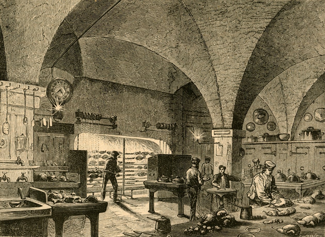 A kastély konyhája, 1897. alkotó: Unbekannt