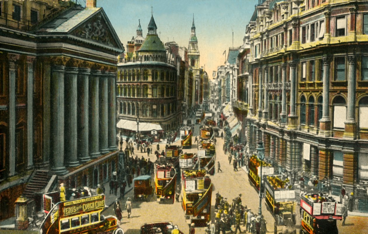The Mansion House and Cheapside, London, . alkotó: Unbekannt