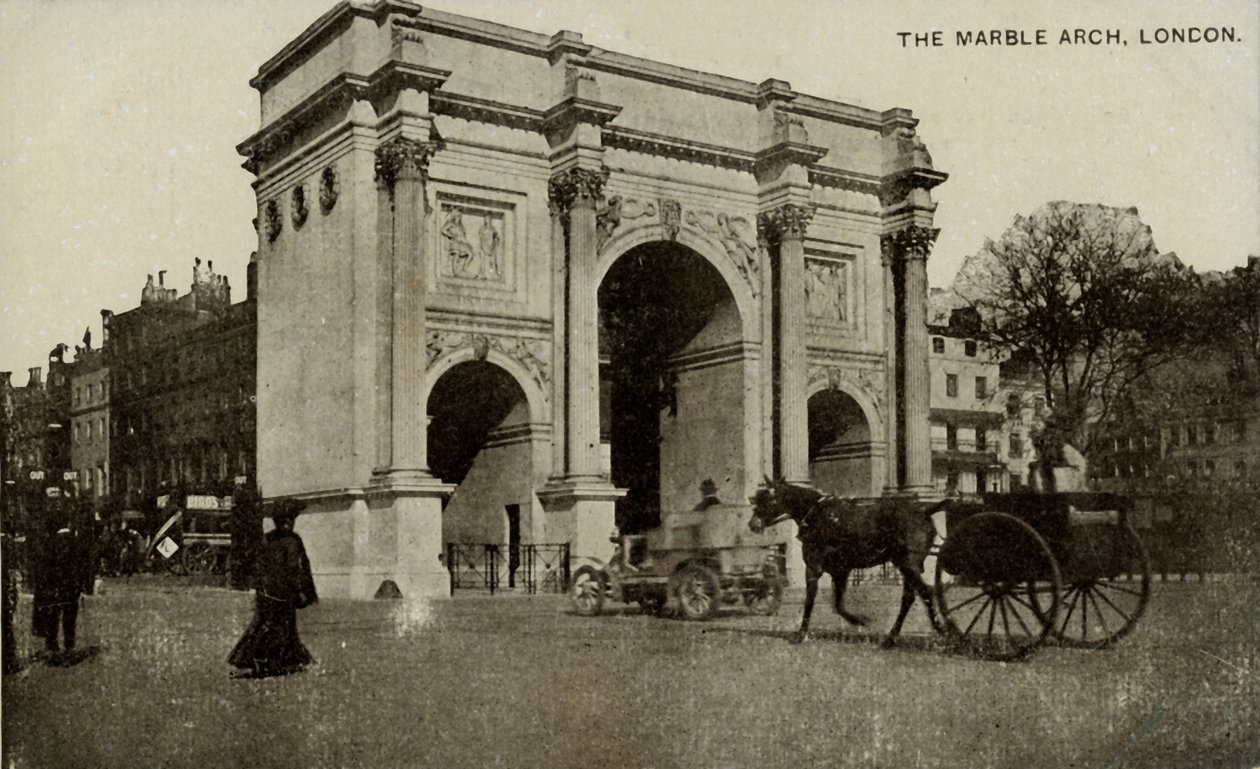 A Marble Arch, London, 19. század vége – 20. század eleje. alkotó: Unbekannt