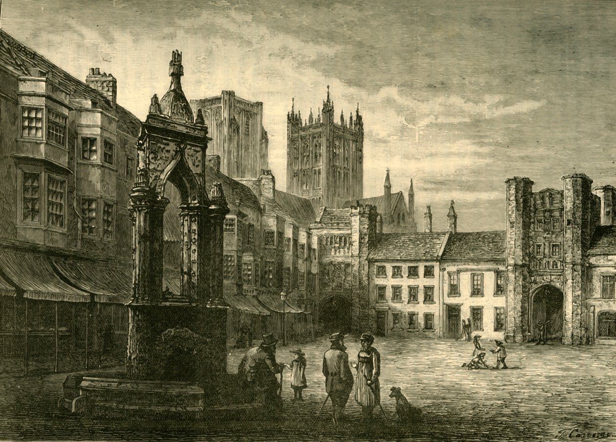 The Market-Place, Wells, 1898. alkotó: Unbekannt