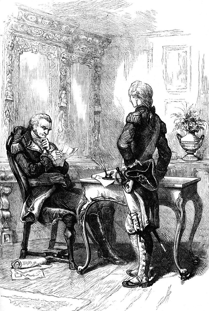 Lafayette márki George Washingtonnal, 1775-1781 c1880 alkotó: Unbekannt