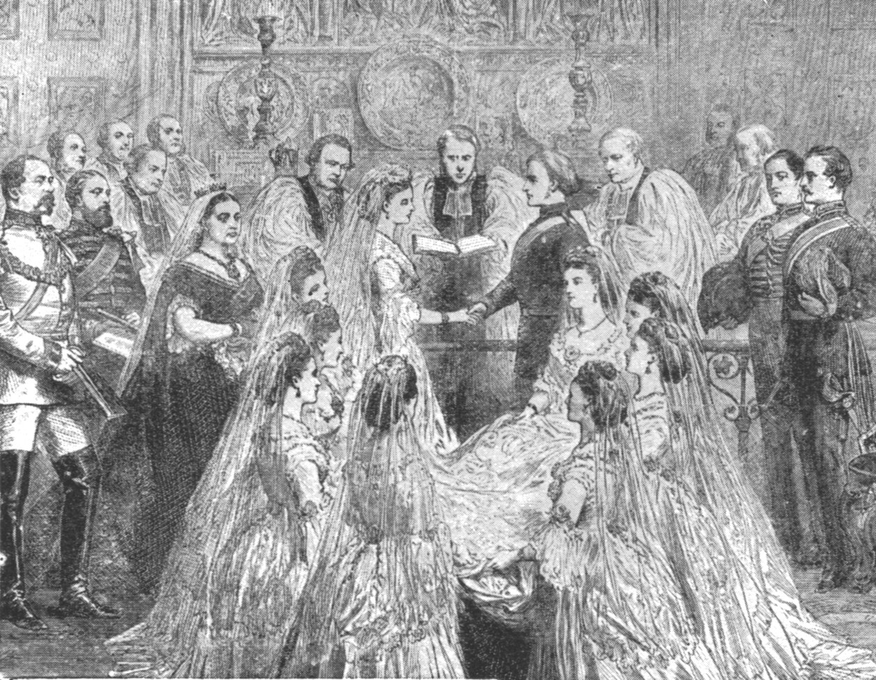 Louise hercegnő házassága Lorne márkival...1871, 1901. alkotó: Unbekannt
