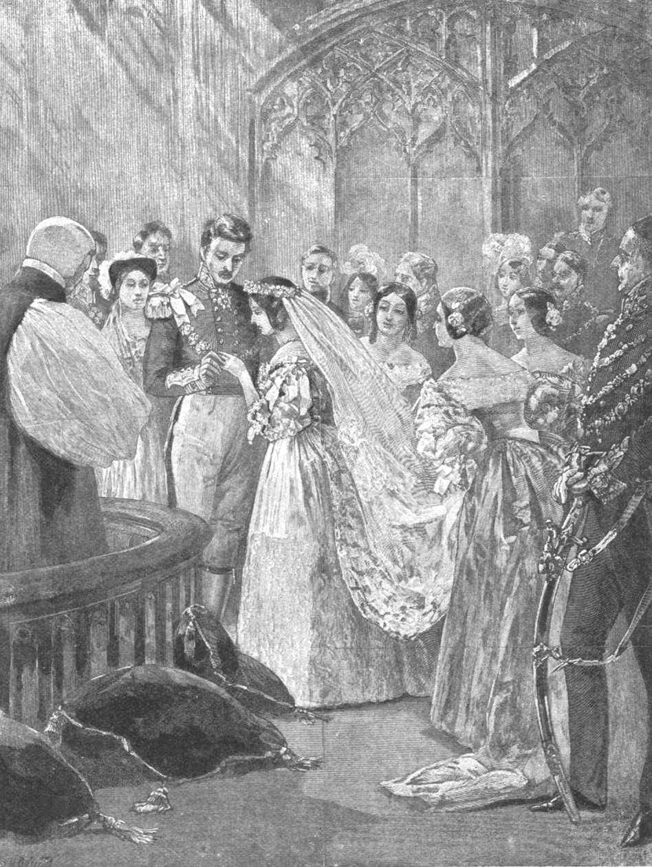 Viktória királynő és Albert herceg házassága a Szent Jakab-palotában, 1840, 1901. alkotó: Unbekannt