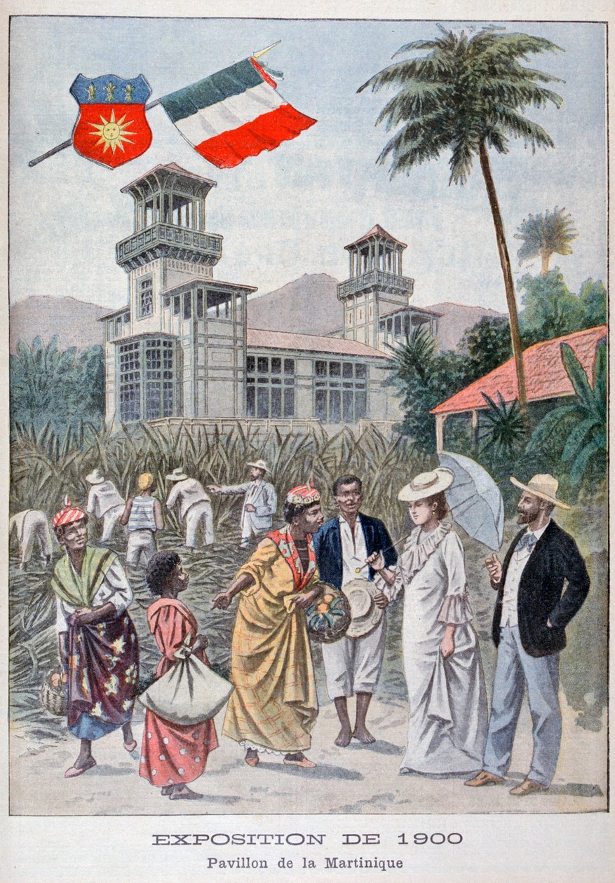 A Martinique-i pavilon az 1900-as egyetemes kiállításon, Párizs, 1900 alkotó: Unbekannt