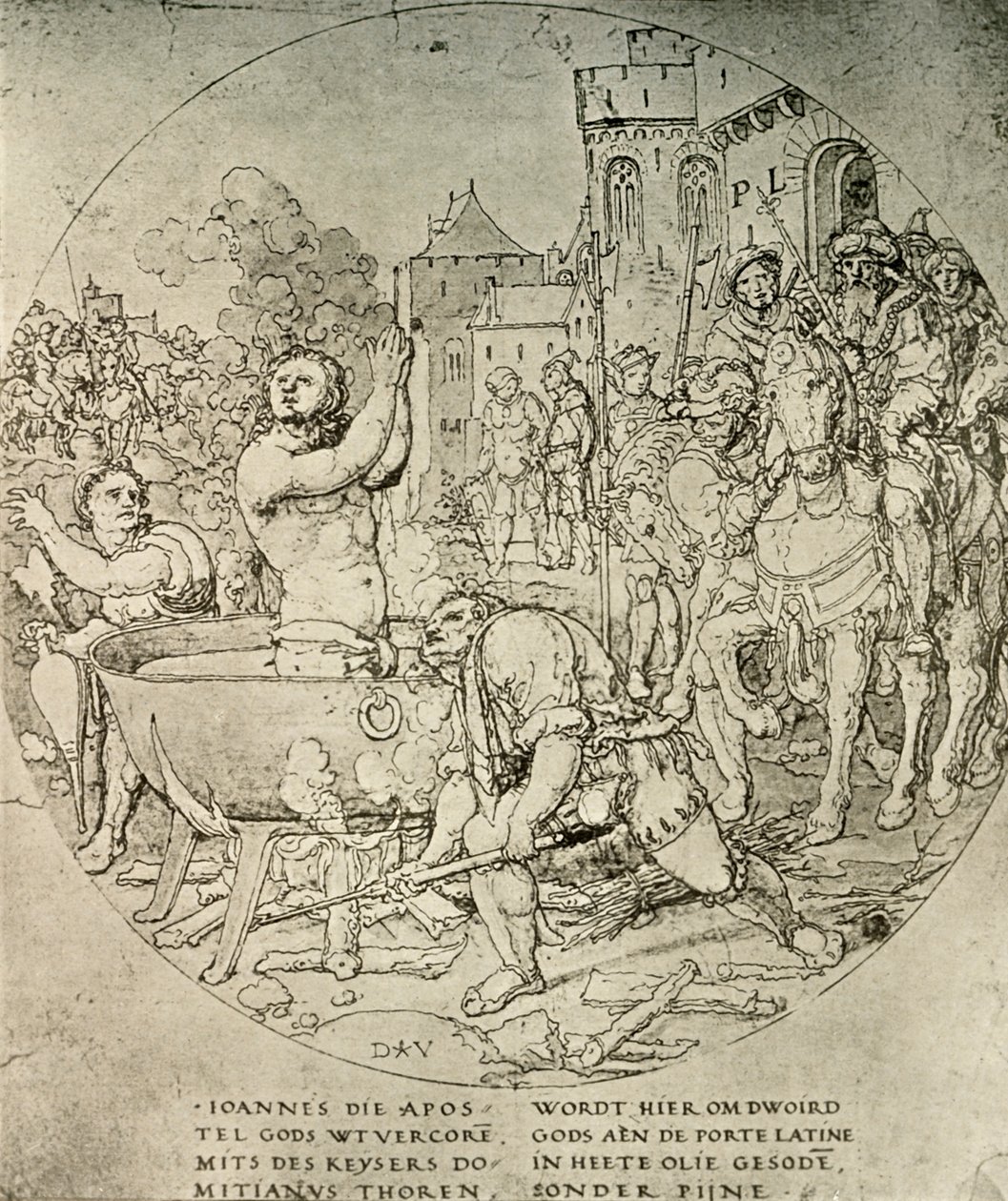 Szent János evangélista mártíromsága, XVII. század, 1908. alkotó: Unbekannt