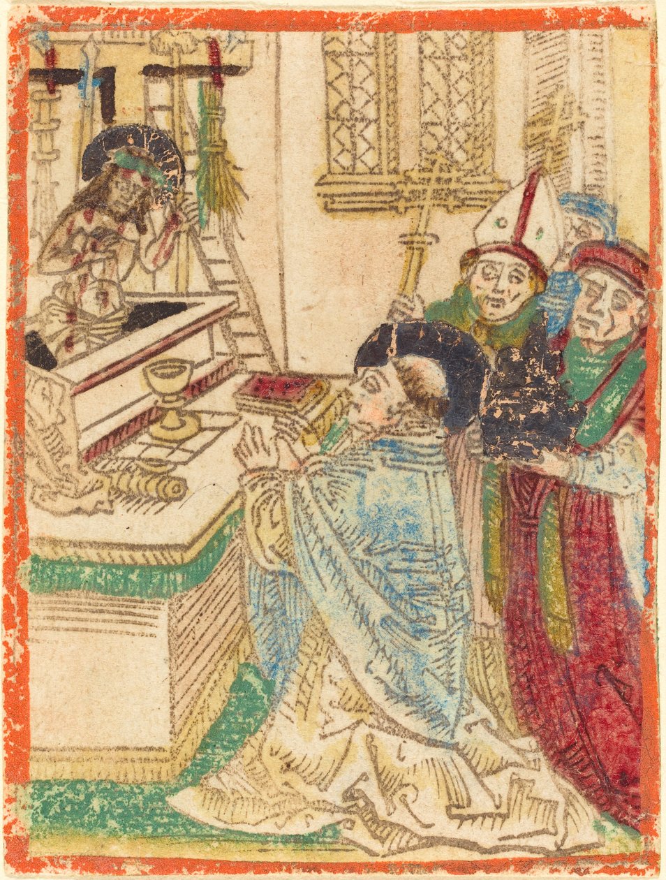 Szent Gergely mise, 14801490. alkotó: Unbekannt