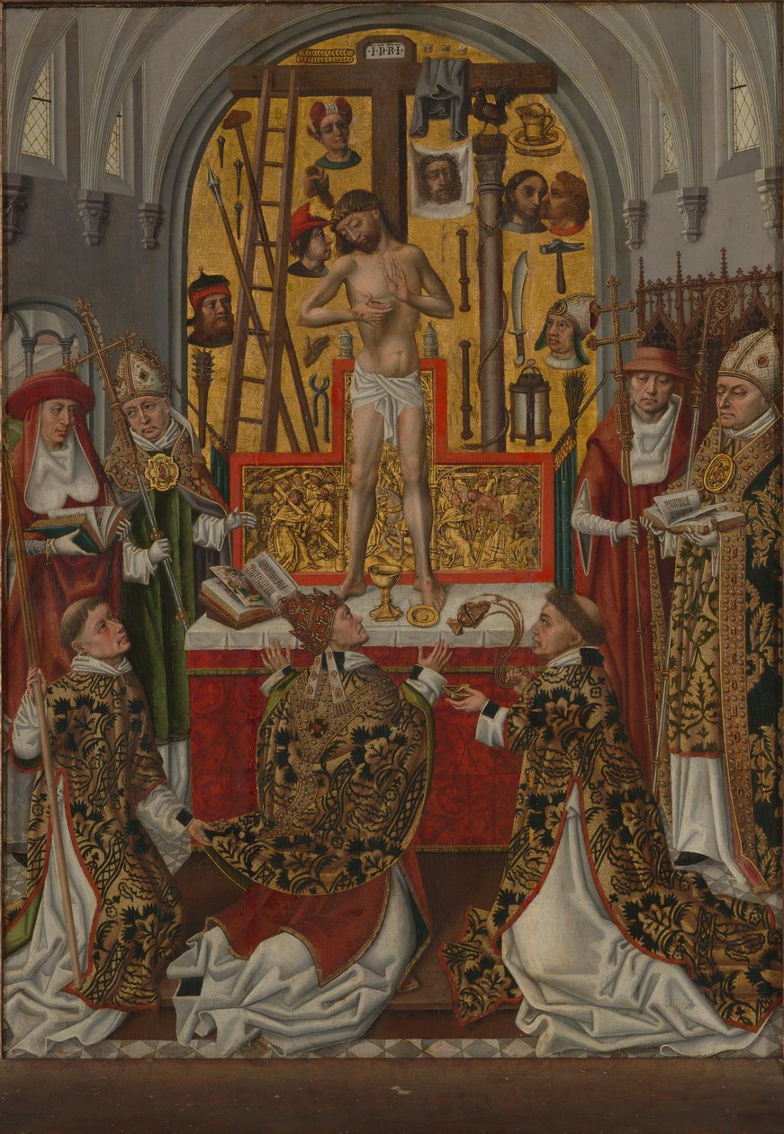 Nagy Szent Gergely miséje, c. 1500. alkotó: Unbekannt