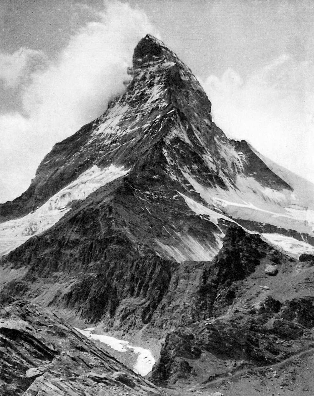 A Matterhorn, az Alpok, XX alkotó: Unbekannt