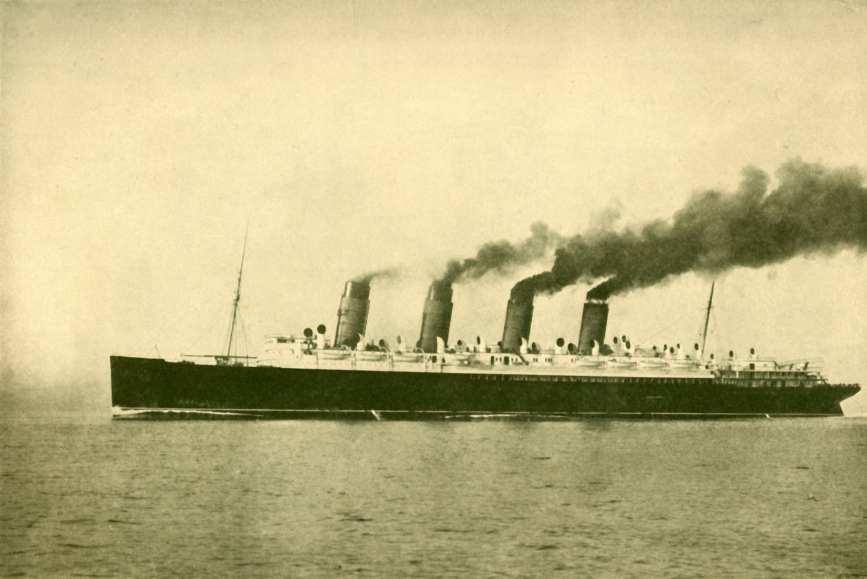 A Mauretania Cunard Line, 30 696 tonna, 1930. alkotó: Unbekannt