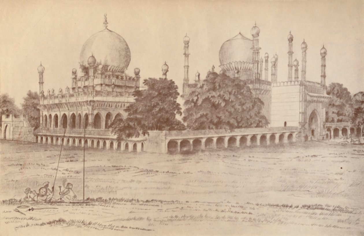 Ibrahim Shah, Bijapur királyának mauzóleuma Bijapurban, 1821, 1936. alkotó: Unbekannt