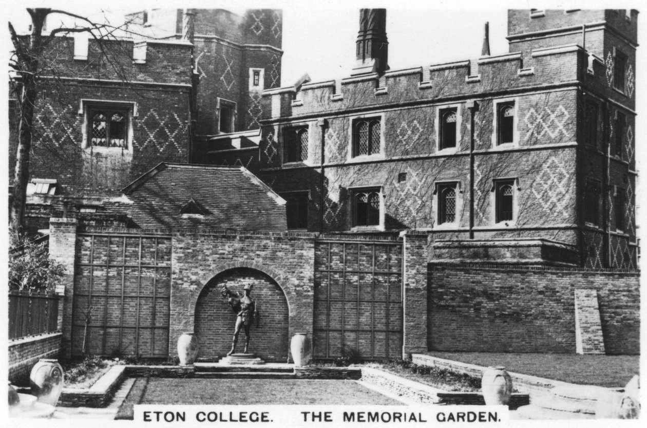 A Memorial Garden Eton College, 1936 alkotó: Unbekannt