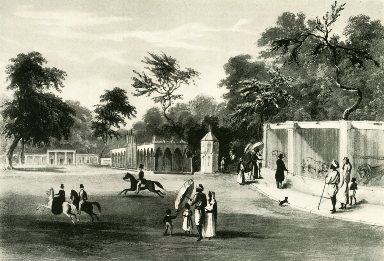 Menagerie a Barrackpore Parkban, 1820, 1925. alkotó: Unbekannt
