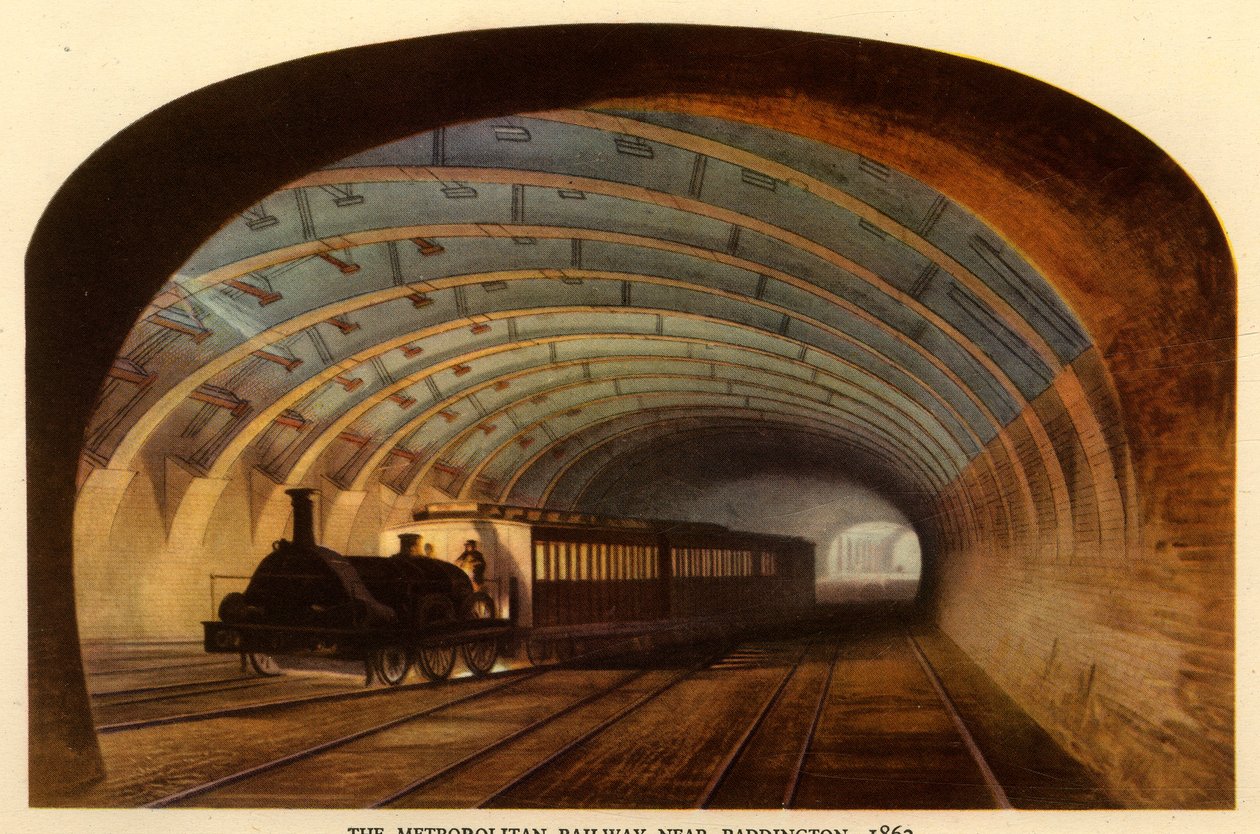 "A Metropolitan Railway Paddington közelében, 1863", 1945. alkotó: Unbekannt