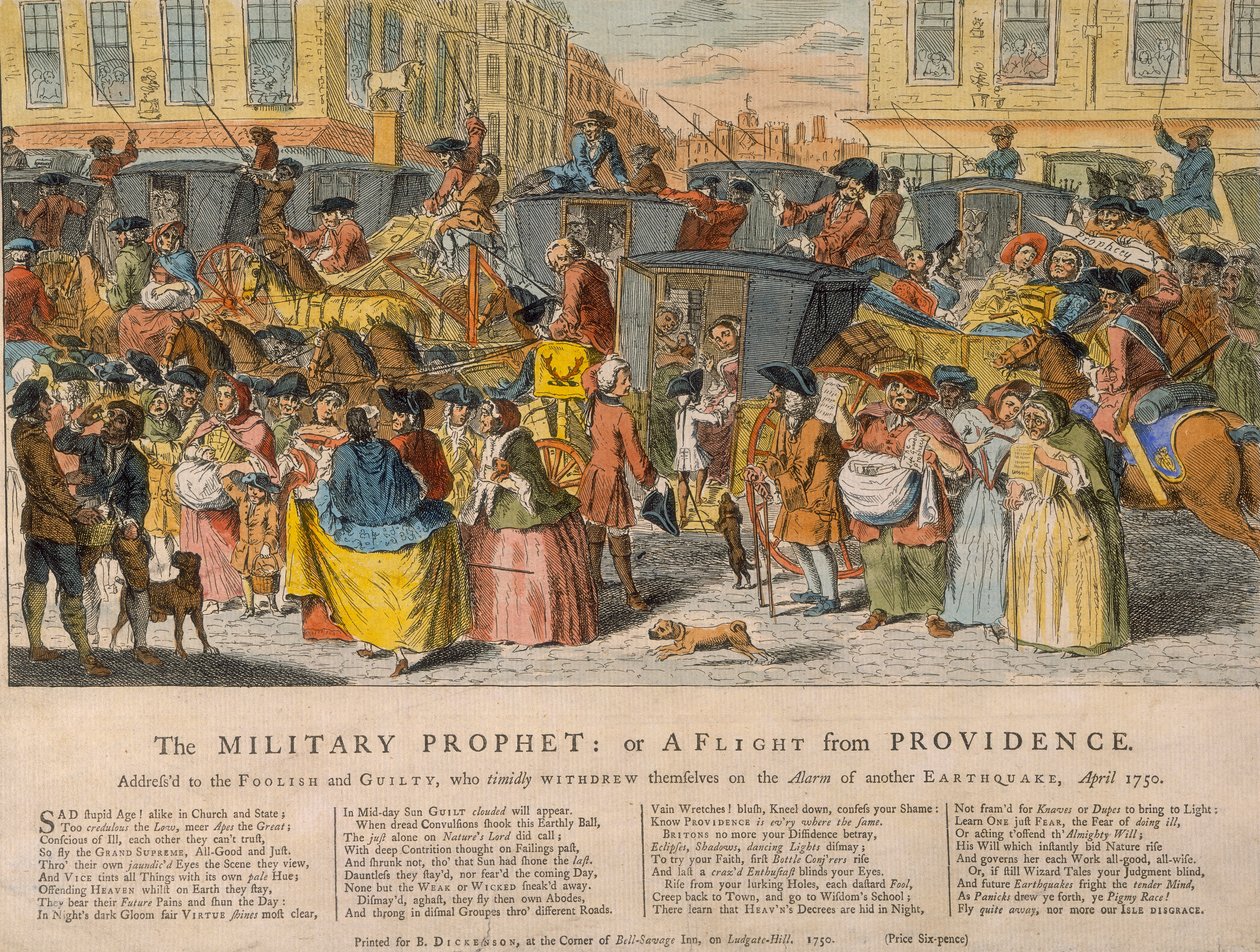 „A katonai próféta: avagy menekülés Gondviselésből”, 1750 alkotó: Unbekannt