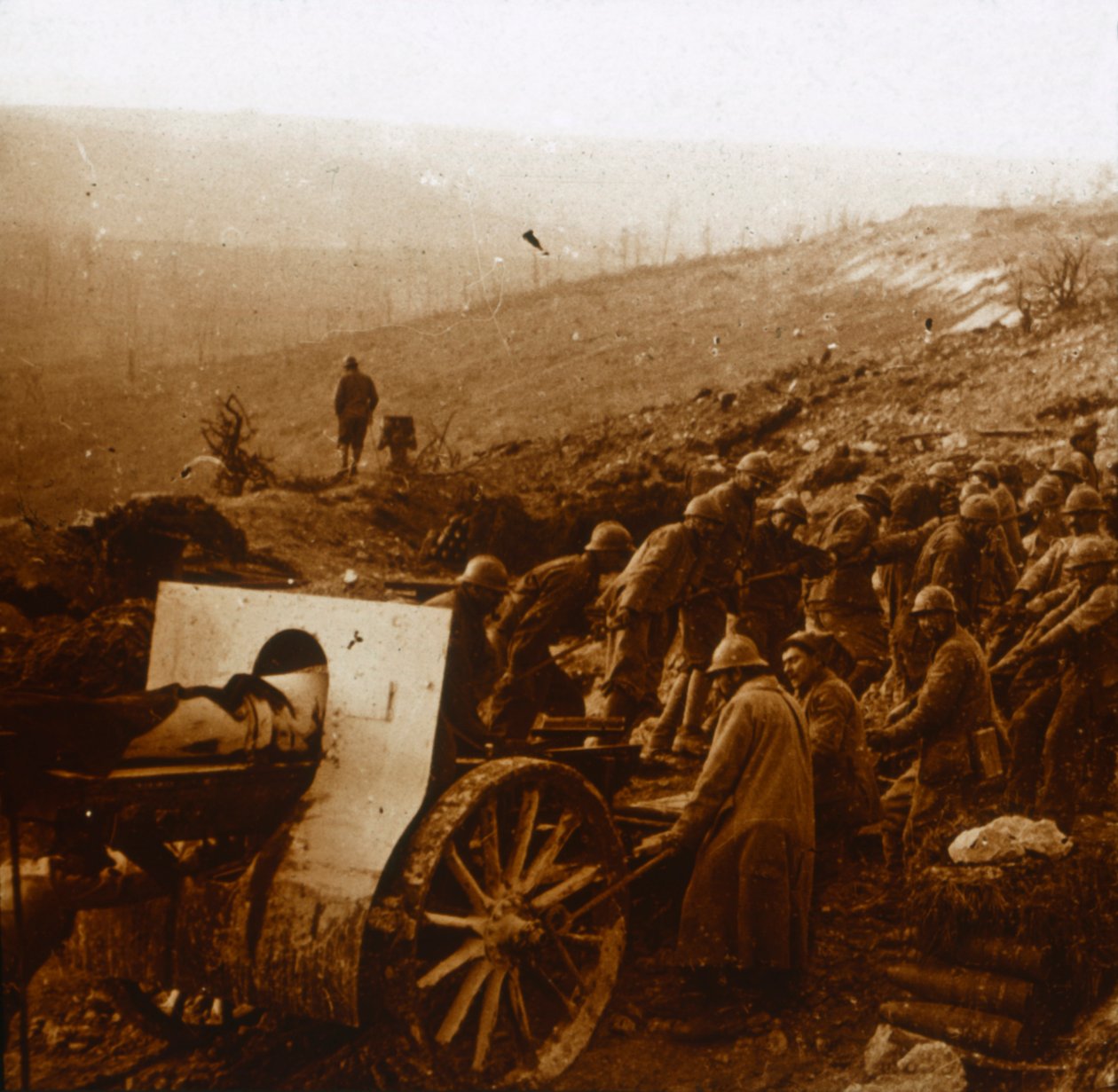 A malom Laffaux-ban, Észak-Franciaországban, 1917. április 1 alkotó: Unbekannt