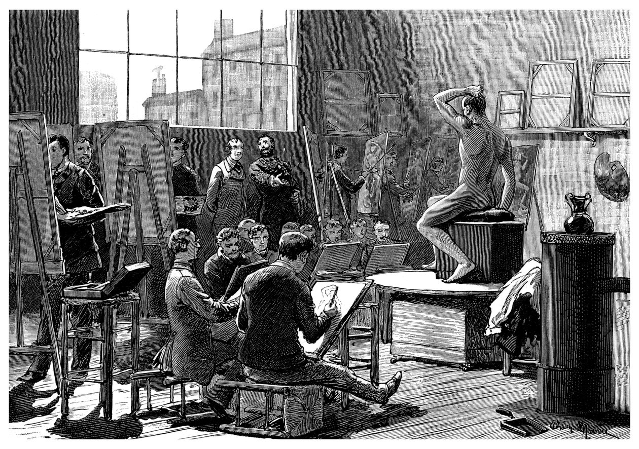 A modell, 1882 alkotó: Unbekannt
