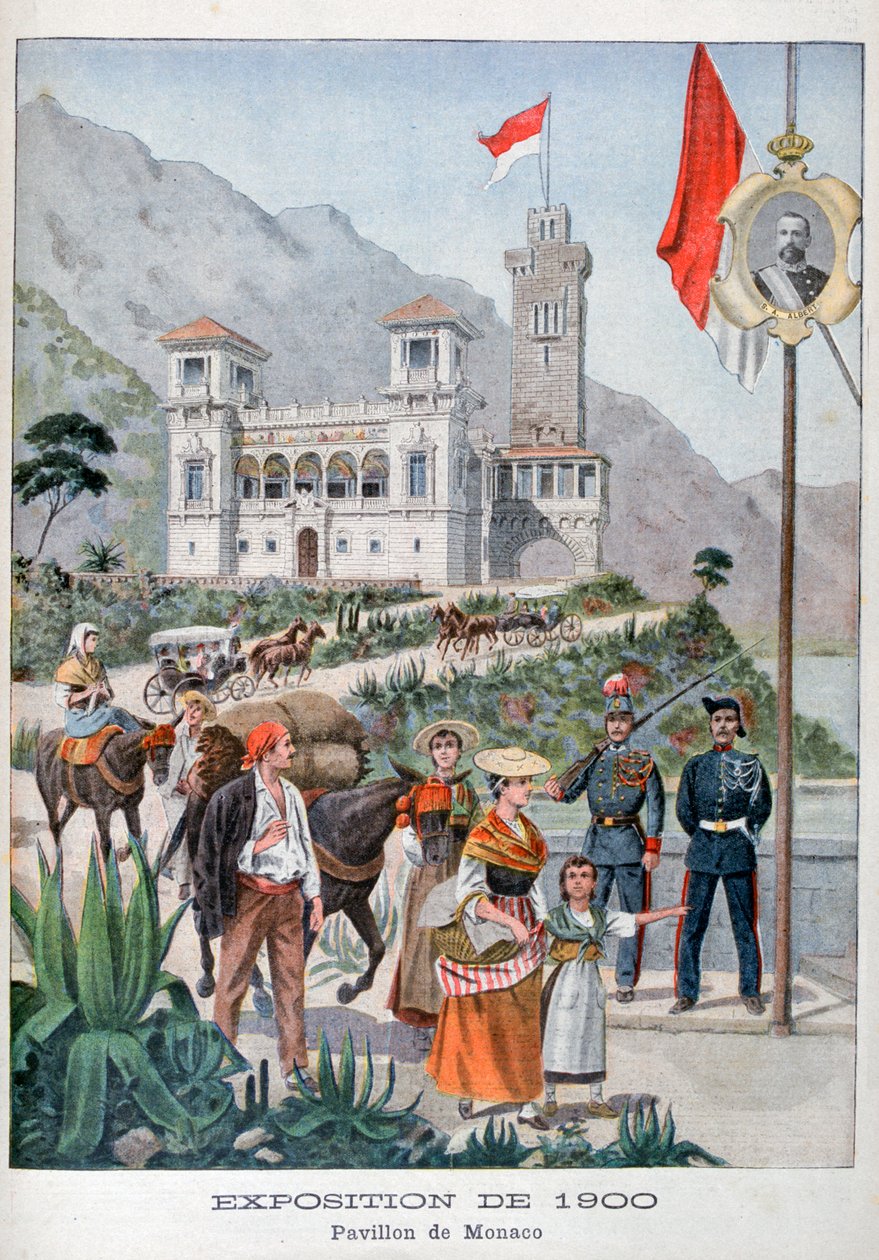 A monacói pavilon az 1900-as egyetemes kiállításon, Párizs, 1900 alkotó: Unbekannt
