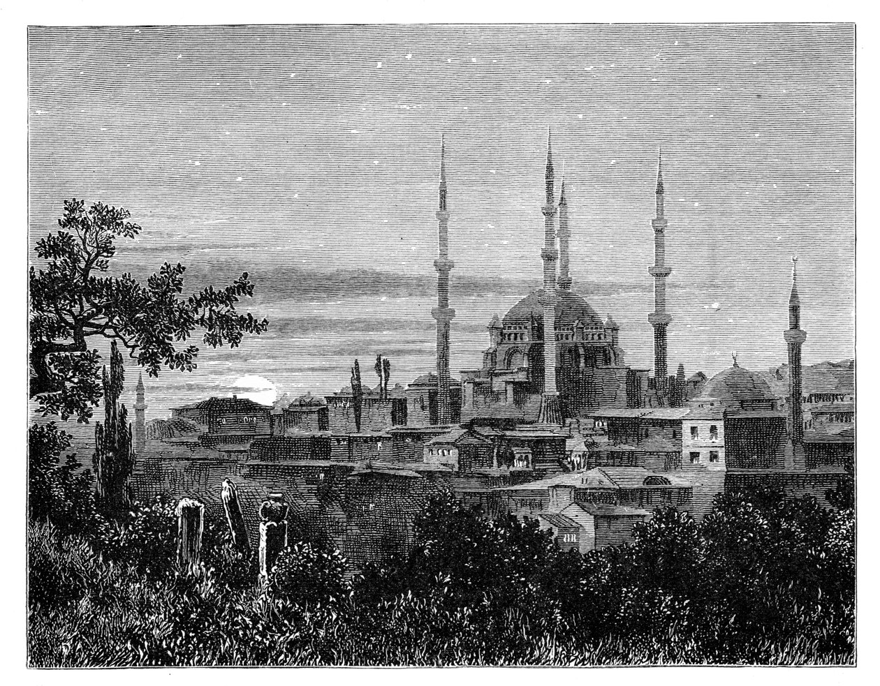 II. Szelim mecset Adrianopolyban, Törökországban, 1888 alkotó: Unbekannt