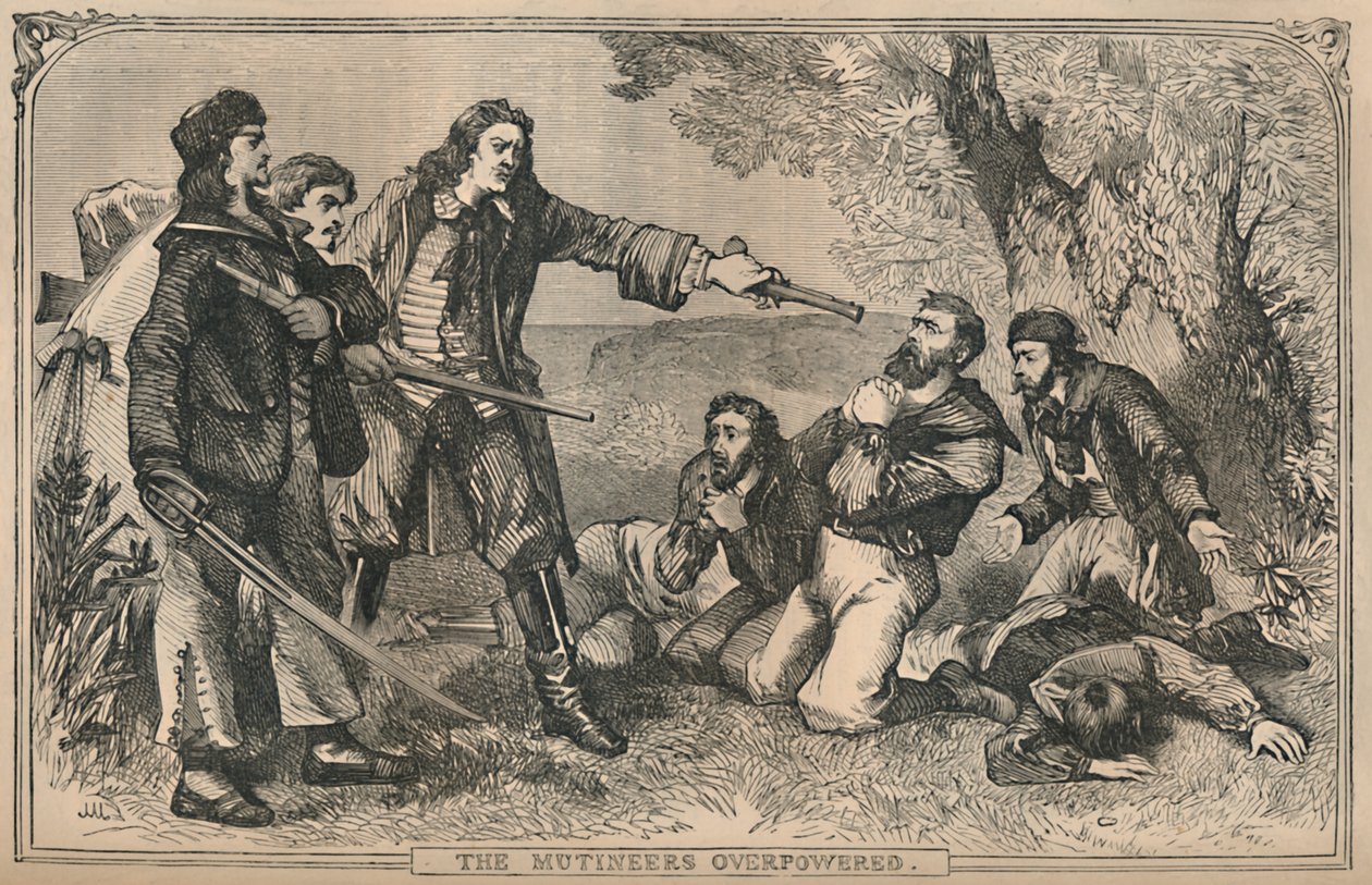 A Mutineers Overpowered, c1870 alkotó: Unbekannt