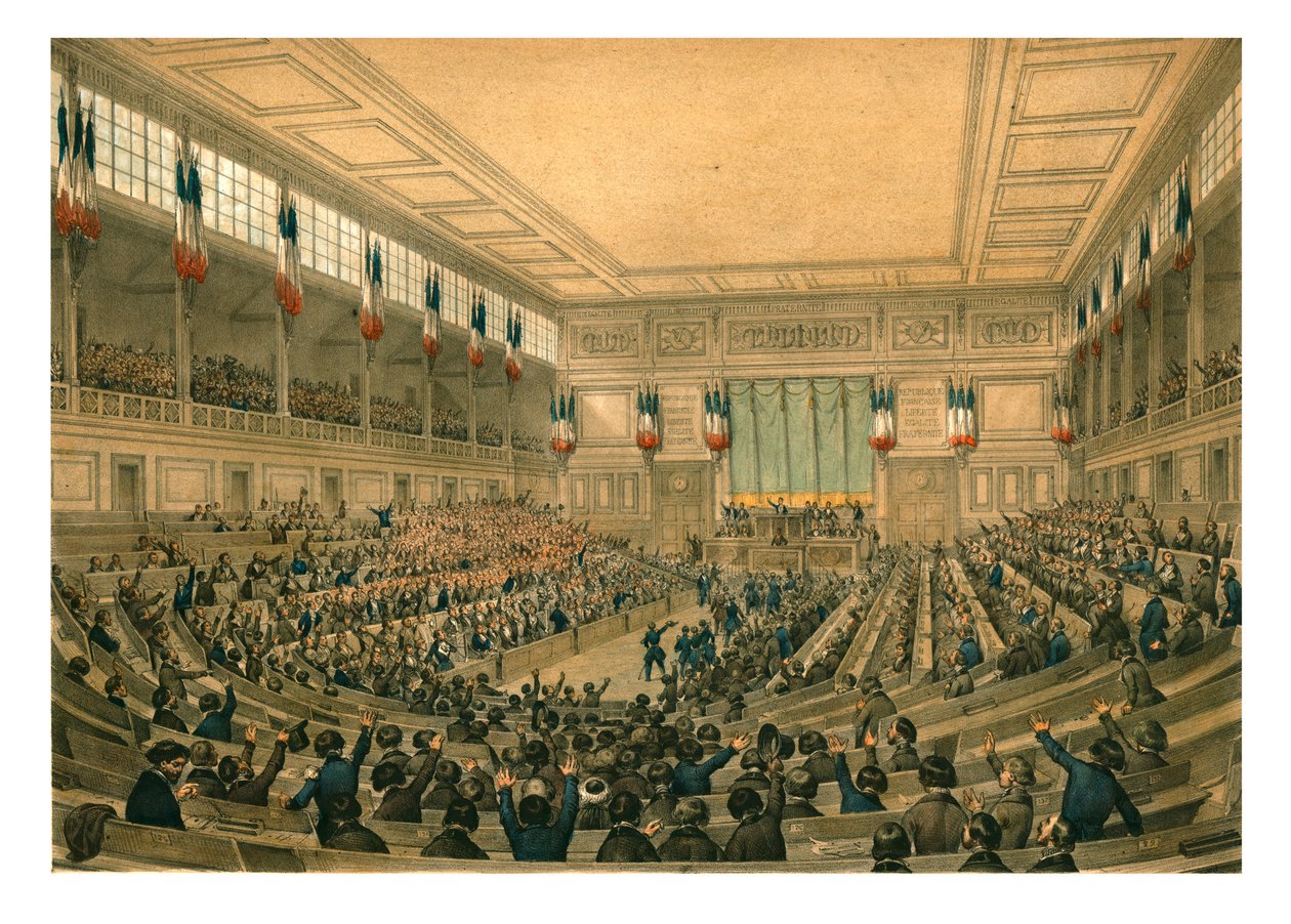 A Második Francia Köztársaság Alkotmányozó Nemzetgyűlése, 1848. május. alkotó: Unbekannt